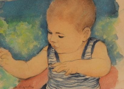 André VIGNOLES
Cédric
Aquarelle signée en...