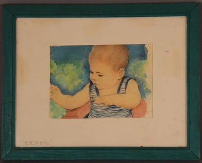 André VIGNOLES
Cédric
Aquarelle signée en...
