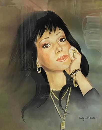 TALY-BRICE (1945-)
Portrait de femme
Pastel...