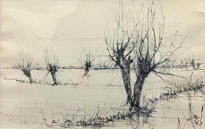 Pierre LETELLIER (1928-2000)
Paysage
Encre...