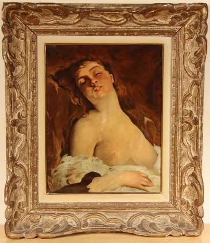 Ecole moderne
Femme allanguie
Huile sur toile
35...