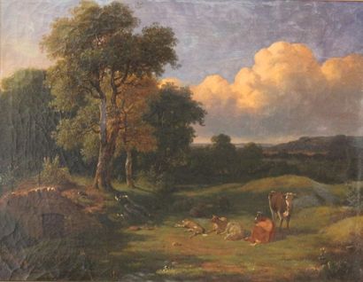 Ecole du XIXème s.
Paysage
Deux huiles sur...