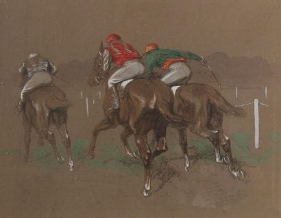 Eugène PECHAUBES (1890-1967)
Course hippique
Lithographie...