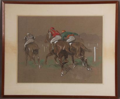 Eugène PECHAUBES (1890-1967)
Course hippique
Lithographie...