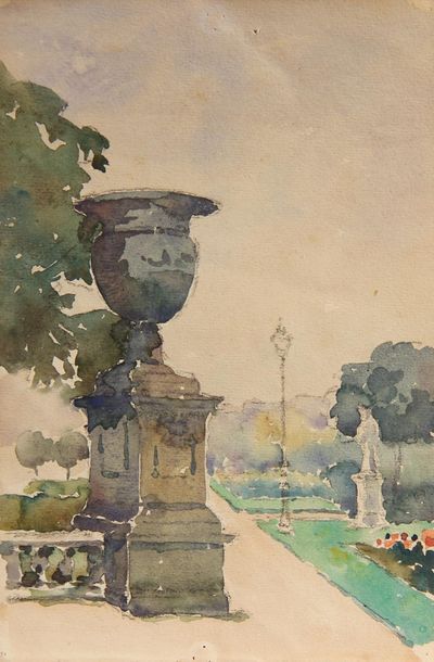 Henry CANDE (XIX-XXème s.)
Soldats devant...