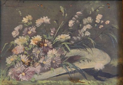 Ecole française du XIXème s.
Nature-morte
Huit...