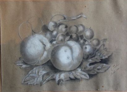 Ecole française du XIXème s.
Nature-morte
Huit...