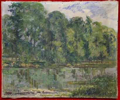 Ecole moderne
Bord de lac
Huile sur toile
38...