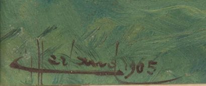 Emma HERLAND (1856-1947)
Paysage
Deux huiles...