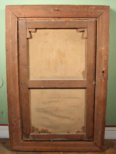 Ecole moderne
Mère assise et ses deux enfants
Huile...