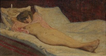 CORGIALEGNE
Femme nue allongée
Huile sur...
