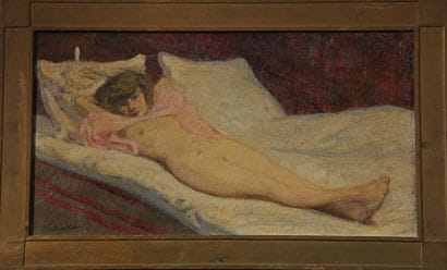 CORGIALEGNE
Femme nue allongée
Huile sur...