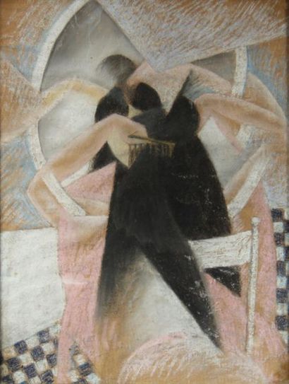 Ecole moderne
Femme à la toilette
Pastel,...