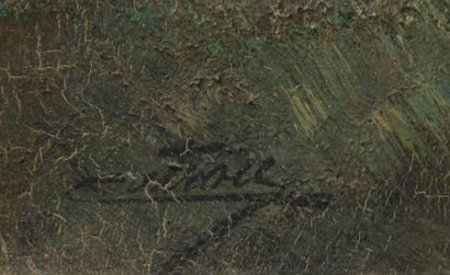 Ecole moderne
Paysage à la ferme
Huile sur...