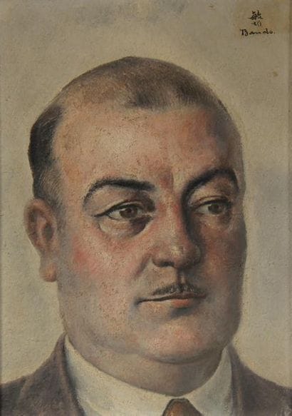 Toshio BANDO (1895-1973)
Portrait d'homme
Huile...