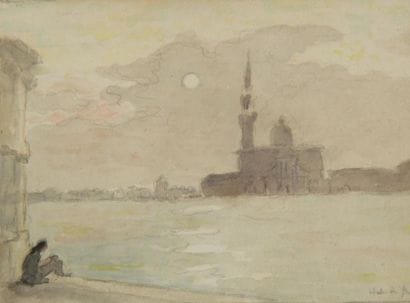 Ecole moderne
Venise
Aquarelle signée en...