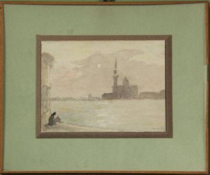 Ecole moderne
Venise
Aquarelle signée en...