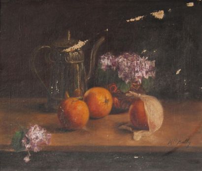 Marguerite BAILLY
Nature-morte aux oranges
Huile...