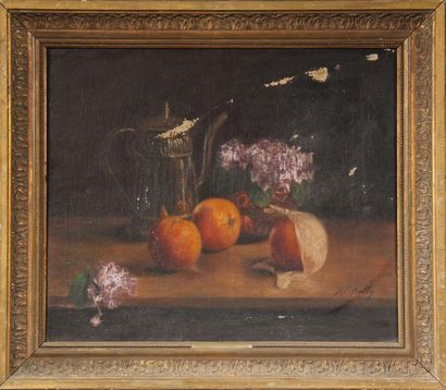 Marguerite BAILLY
Nature-morte aux oranges
Huile...