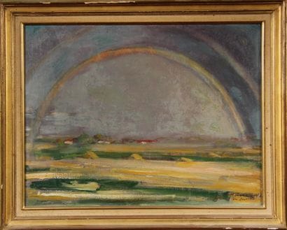 Ecole moderne
L'arc en ciel
Huile sur toile...
