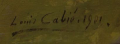 Louis CABIE (1854-1939)
Bord de rivière
Huile...