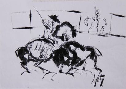 Henry Maurice d'ANTY (1910-1998)
Le picador
Encre...