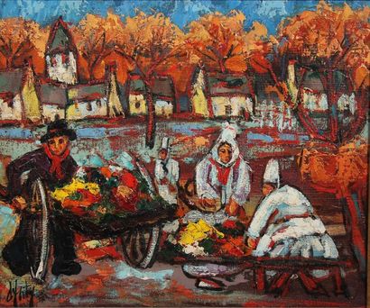 Henry Maurice d'ANTY (1910-1998)
Marché breton
Huile...
