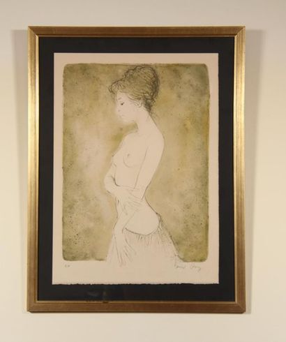 *Deux lithographies :
- Claude GAVEAU (1940-)
Bateau
Litho...