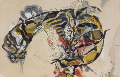 PLYRES
Composition 
Plume, encre de Chine...