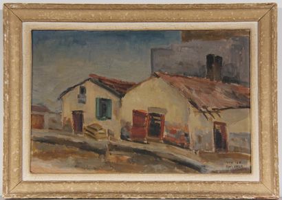 Zvi SHOR (1898-1979)
La ferme
Huile sur carton...