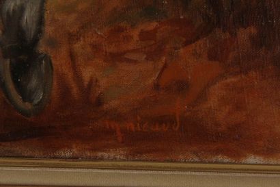 M. NICAUD
La chasse au cerf
Huile sur toile...