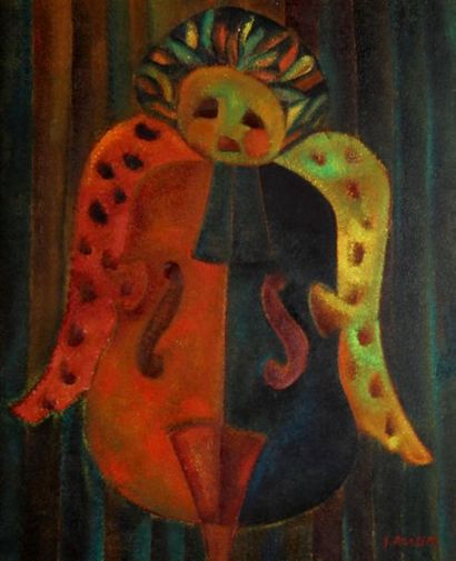 Simone AVISSAR (1938-)
Contrebasse
Huile...