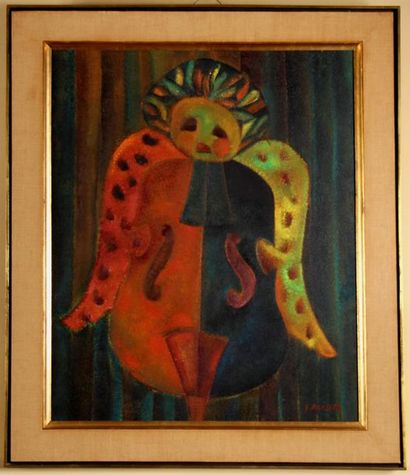 Simone AVISSAR (1938-)
Contrebasse
Huile...