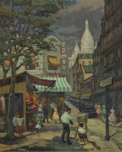 Ecole moderne
Vue de Montmartre
Huile sur...