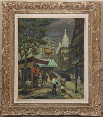 Ecole moderne
Vue de Montmartre
Huile sur...