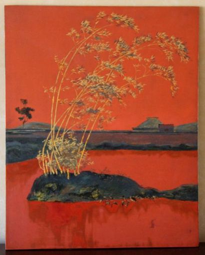 TRAN DINH THO
Paysage du Delta
Panneau en...