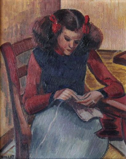 Louis NEILLOT (1898-1973)
La brodeuse
Huile...