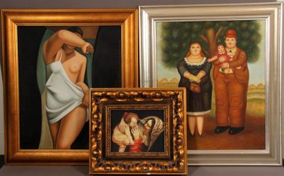 Trois reproductions
20,5 x 26 - 60 x 49 -...