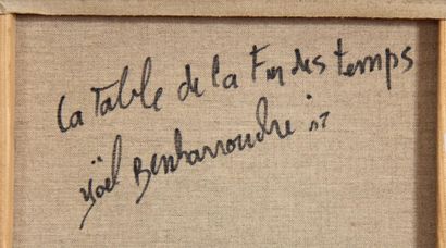 Yoel BENHARROUCHE (1961-)
La table de la...