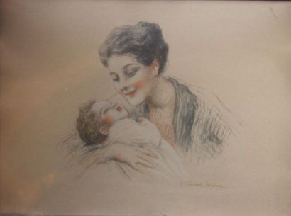 Henri VINCENT ANGLADE (1876-1956)
Mère et...