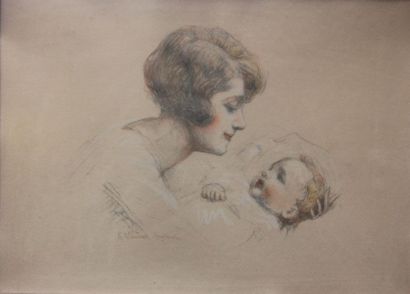 Henri VINCENT ANGLADE (1876-1956)
Mère et...