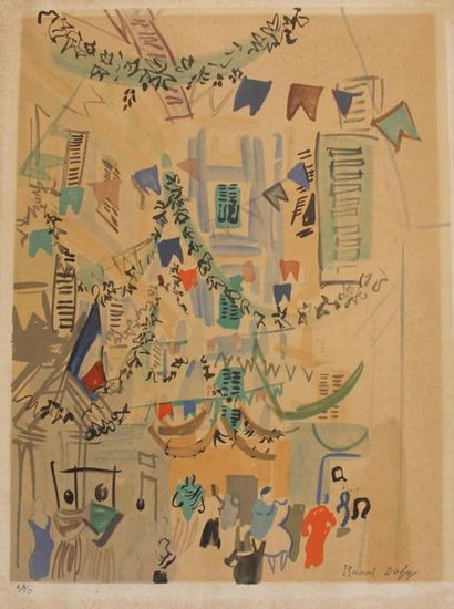 Raoul DUFY (1877-1953) 
La Maison au Coin...