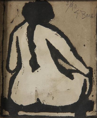 Germain BONEL (1913-2002)
Femme de dos
Lithographie...