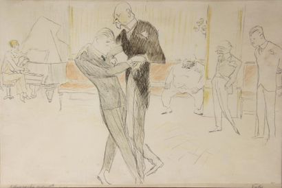 Marcel VERTES (1895-1961)
La danse de salon
Lithographie...