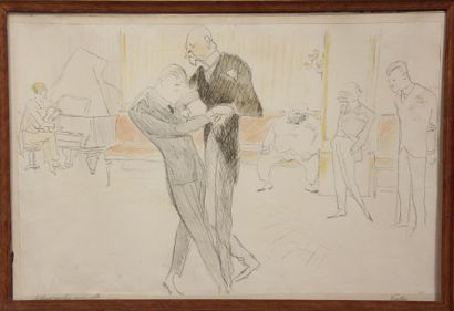 Marcel VERTES (1895-1961)
La danse de salon
Lithographie...