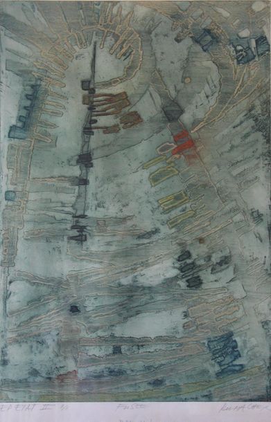 Suzanne RUNACHER (1912-?)
Fusée - DAMOCLES
Eau-forte...
