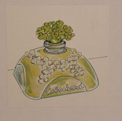 CABOTINE de Grès
Trois dessins rehaussés...