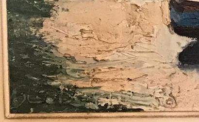 *Ecole moderne
Pont parisien
Huile sur toile...