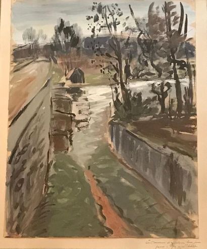 *CHARPENTIER
Vue de Paris
Deux aquarelles...