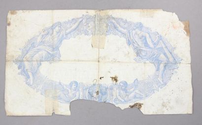 Deux billets de 500 FF Rose et bleu (accidents)...